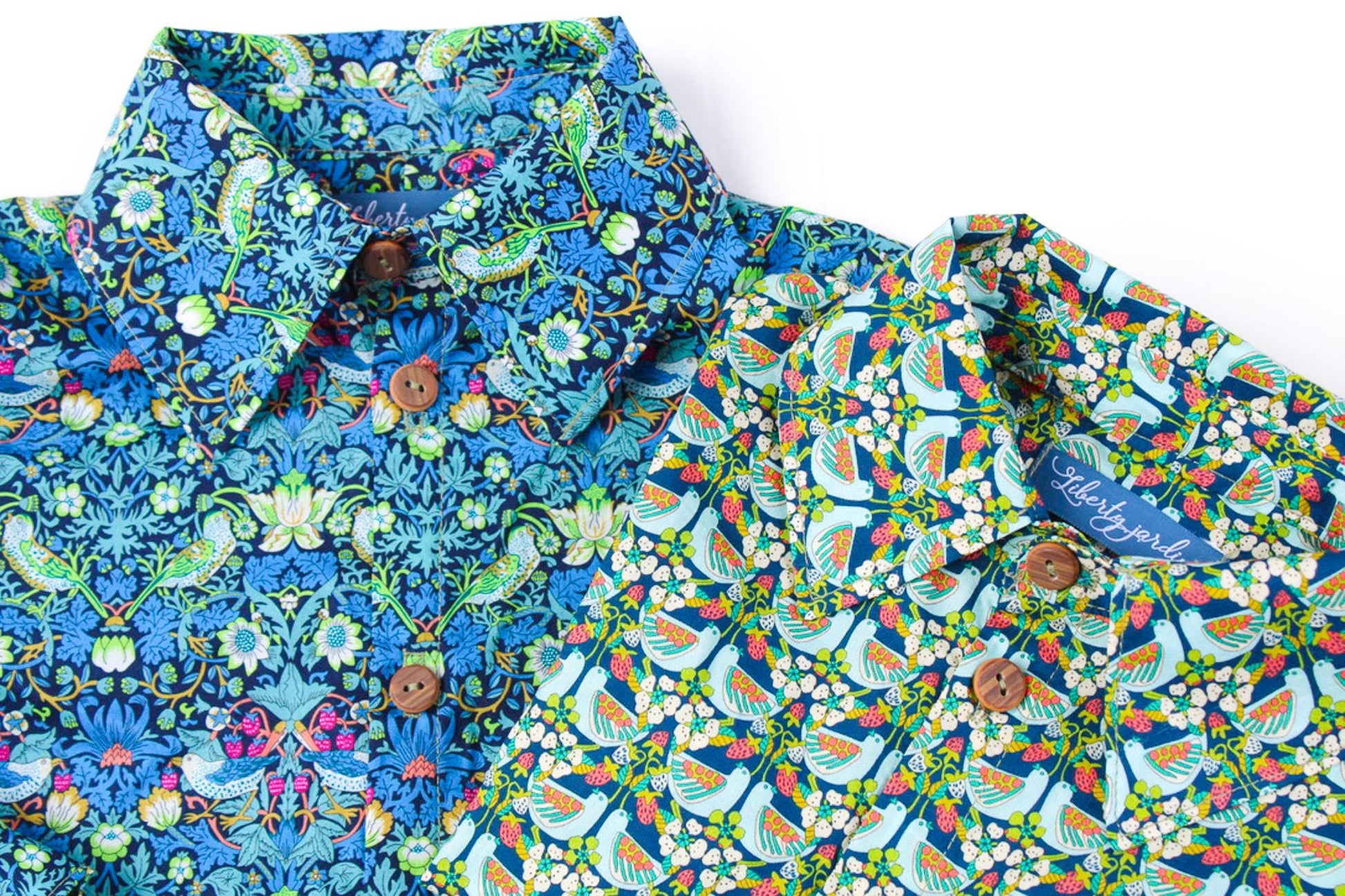Liberty of London boy shirt - Liberty Fabric Print Shirt - Long Sleeve Button Up Boy Shirt - Back To School - Button Through Liberty Shirt
