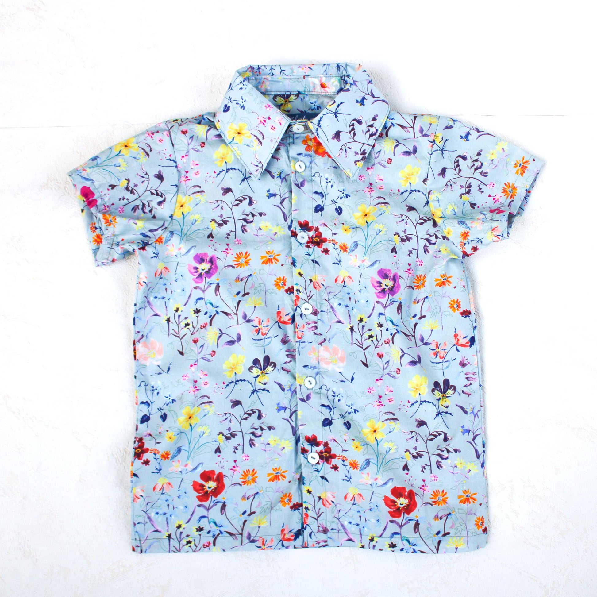 Liberty of London boy shirt Button Up Short Sleeves