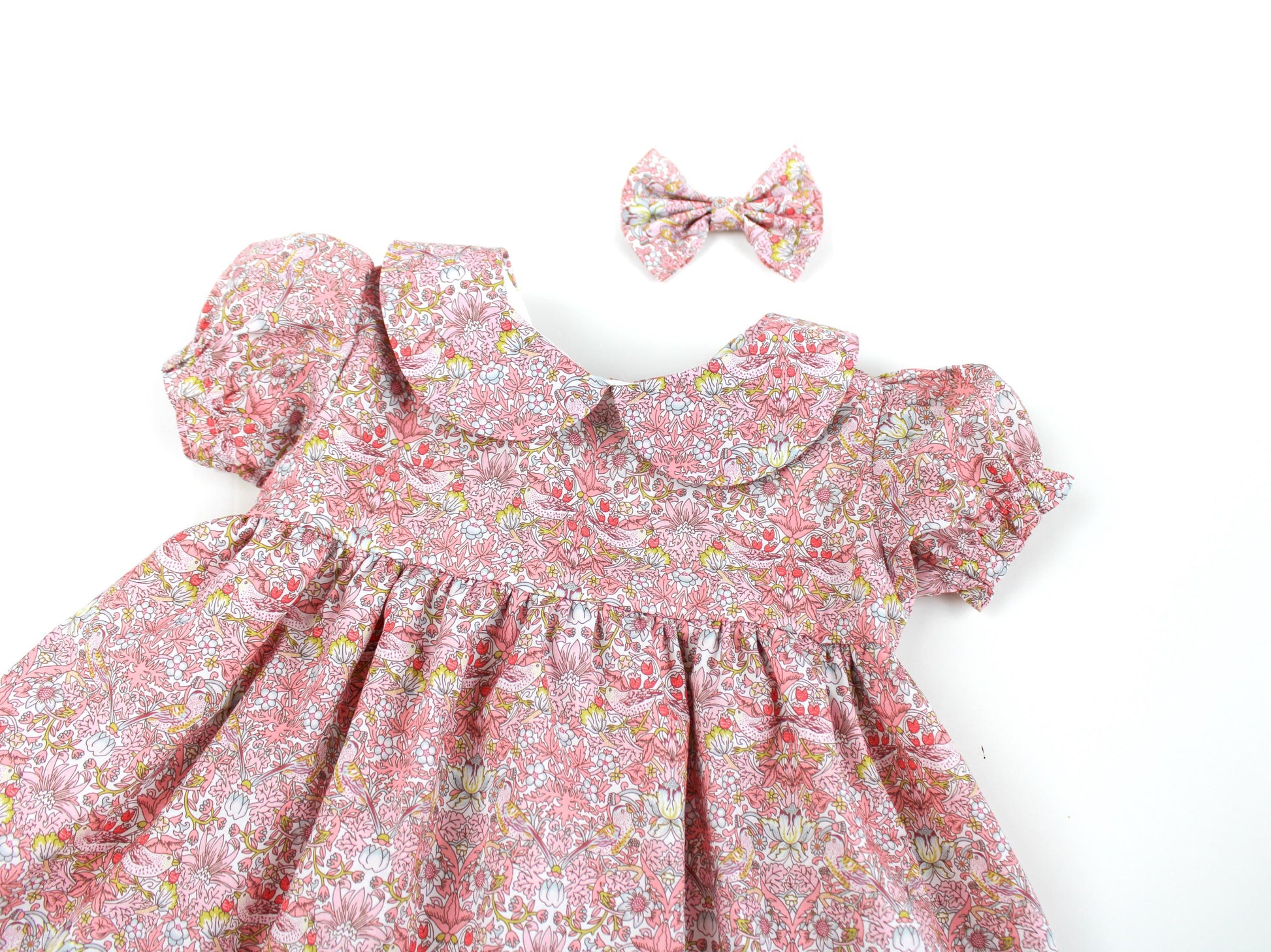 Liberty Print Dress, Peter Pan Collar, Liberty of London, Floral Print dress, Christening Dress, First Birthday Dress, Liberty baby Clothes