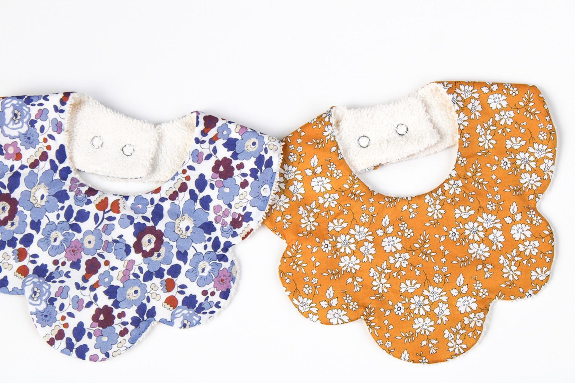 Liberty London Baby Bib Set: Floral Cotton, Organic Cotton