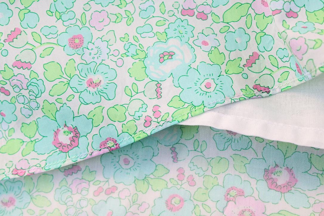 LIBERTY Girl Summer Dress - Ruffle Liberty Dress - Open Back Girl Dress - Liberty of London - Floral Print Baby Girl Dress - First Birthday