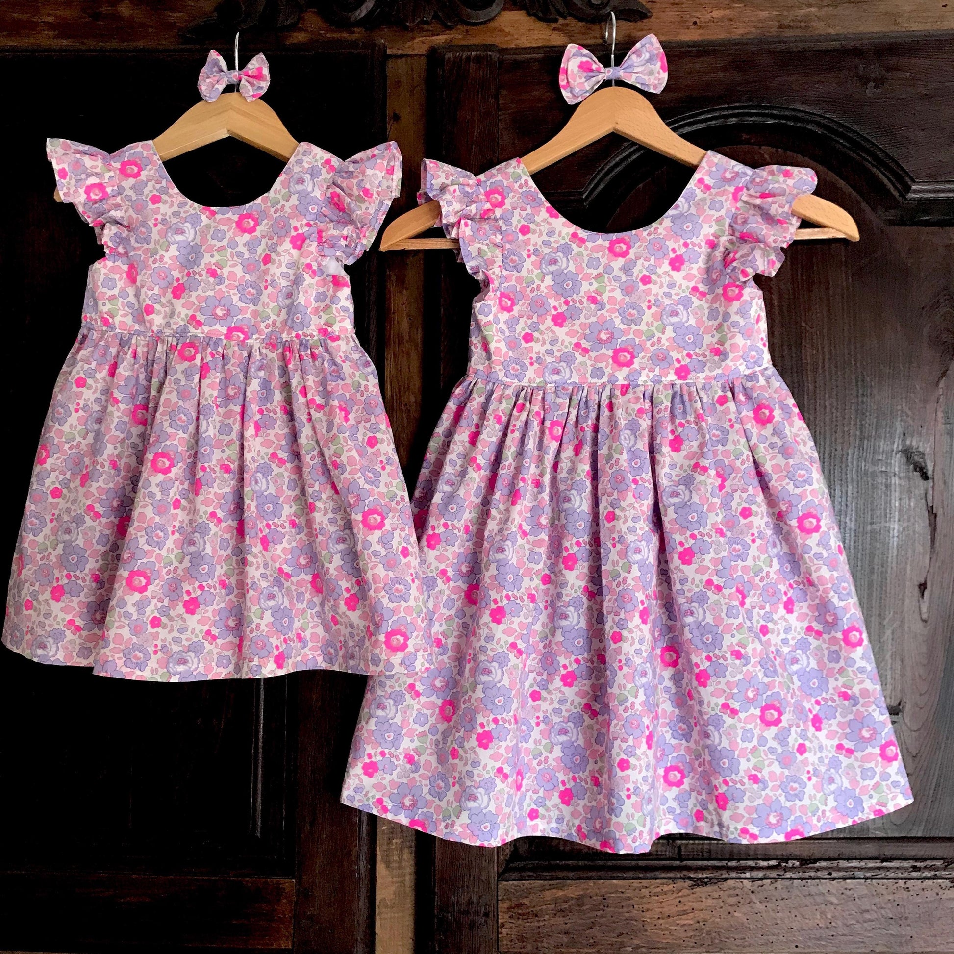 LIBERTY Girl Summer Dress - Ruffle Liberty Dress - Open Back Girl Dress - Liberty of London - Floral Print Baby Girl Dress - First Birthday