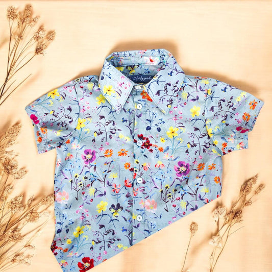 Liberty of London boy shirt Button Up Short Sleeves