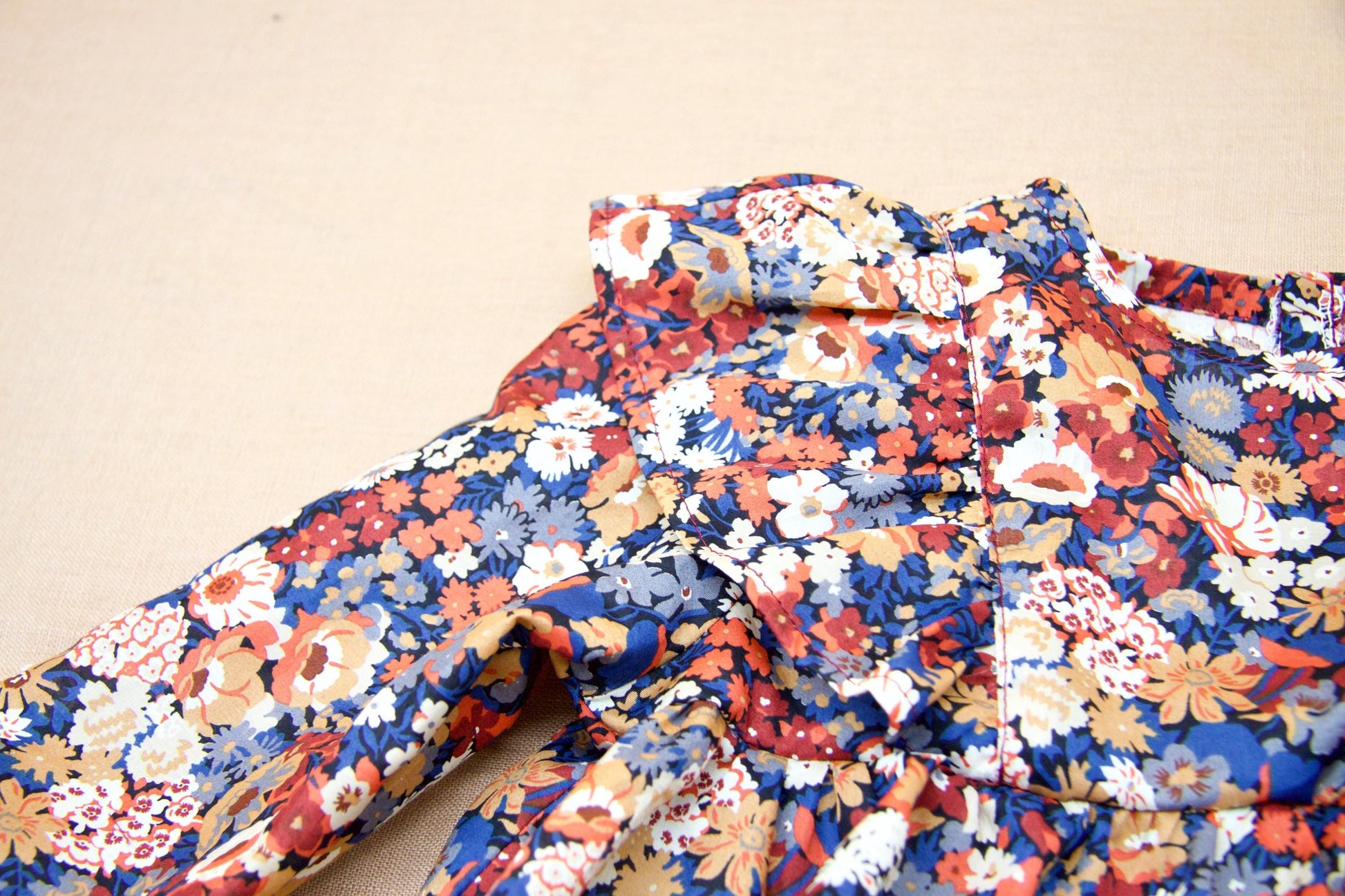 Liberty of London Baby Bubble romper with long sleeves