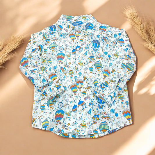 Liberty of London boy shirt With Long Sleeves Button Up