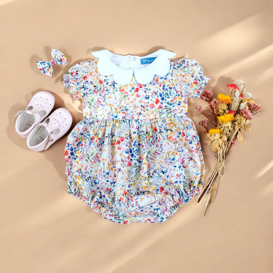 Liberty Baby Romper, Liberty Baby Bubble, Liberty of London, Liberty Print Fabric, Liberty Floral Print, New Born Gift, First Birthday Gift
