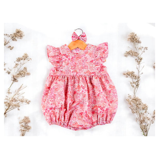Liberty baby bubble romper
