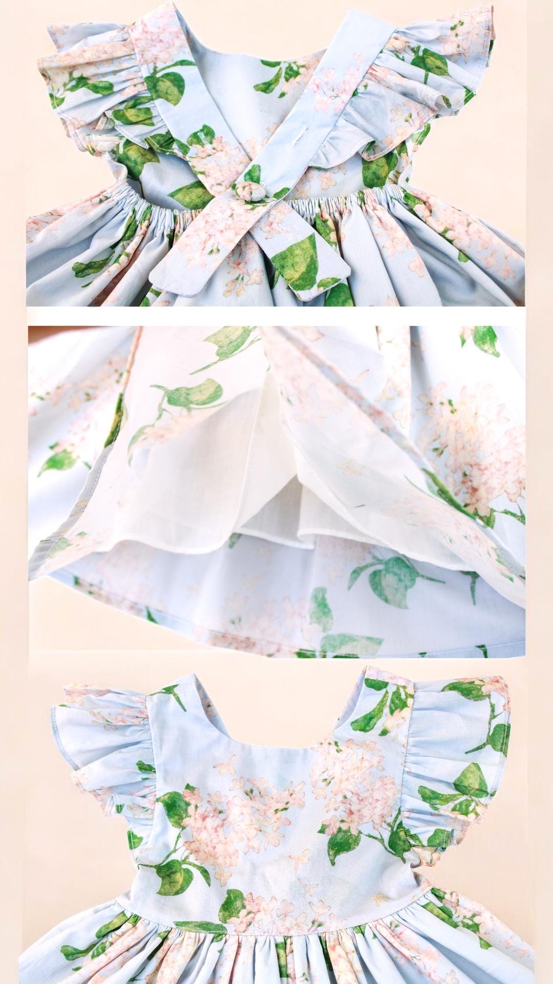 Liberty of London dress, Pinafore girl dress, Floral Print Dress, Liberty Baby Dress, Liberty Fabric Dress, Ditsy Flower, Liberty Sun Dress