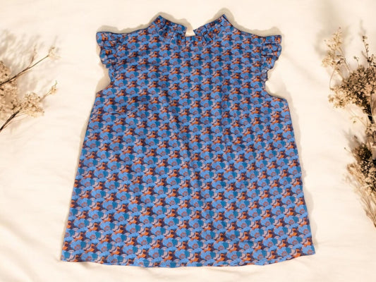 Liberty of London Woman Ruffle Collar Sleeveless Top
