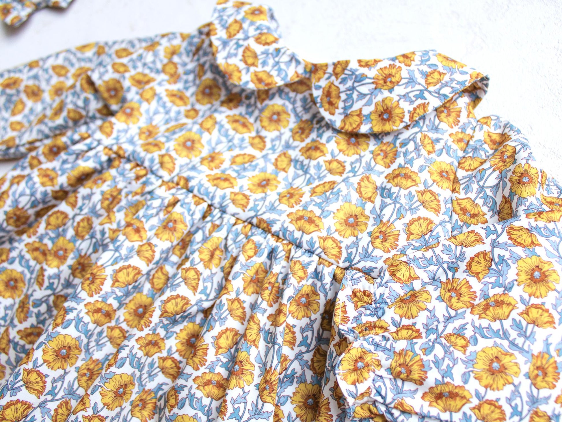 Liberty of London dress With Peter Pan Collar and Long Sleeves