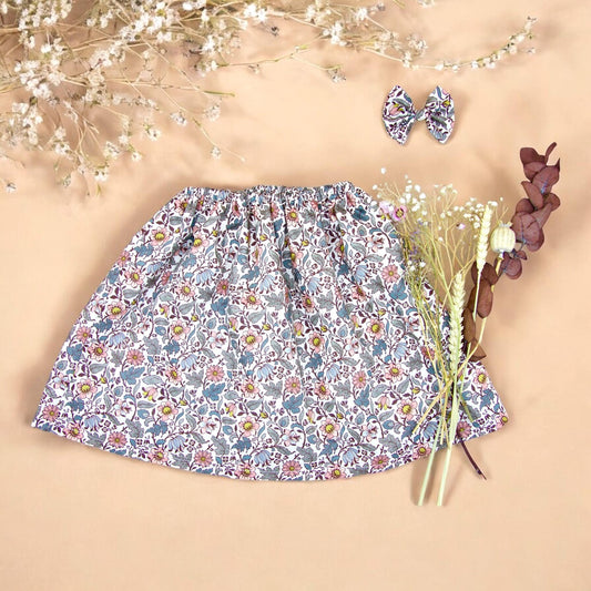 Liberty of London girl skirt with matching hair bow