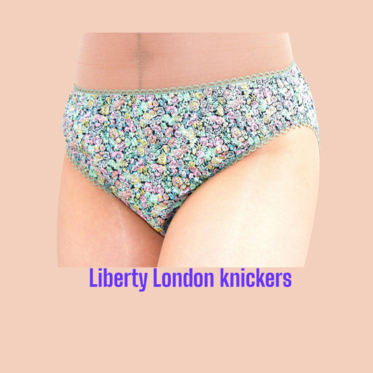 Liberty London Knickers, Woman Cotton Underwear, Liberty Print Panties, Liberty Woman Briefs, Liberty Underpants, Liberty print fabrics