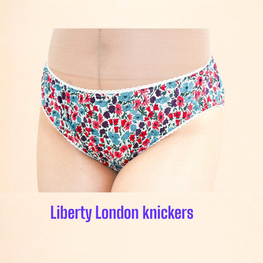 Liberty London Knickers, Woman Cotton Underwear, Liberty Print Panties, Liberty Woman Briefs, Liberty Underpants, Liberty print fabrics
