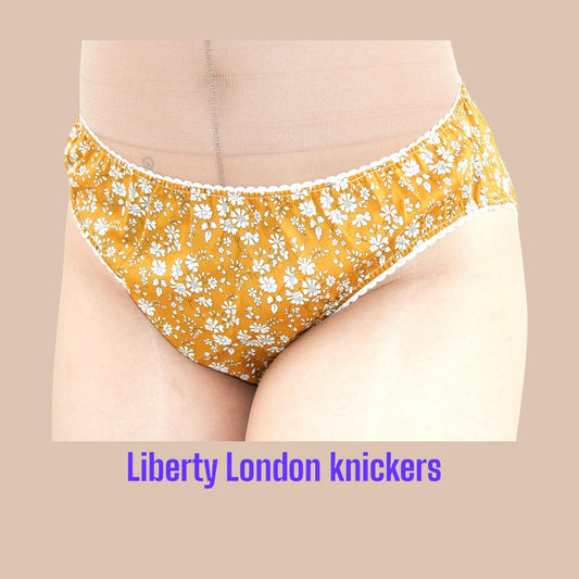 Liberty London Knickers, Woman Cotton Underwear, Liberty Print Panties, Liberty Woman Briefs, Liberty Underpants, Liberty print fabrics