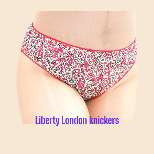 Liberty London Knickers, Woman Cotton Underwear, Liberty Print Panties, Liberty Woman Briefs, Liberty Underpants, Liberty print fabrics