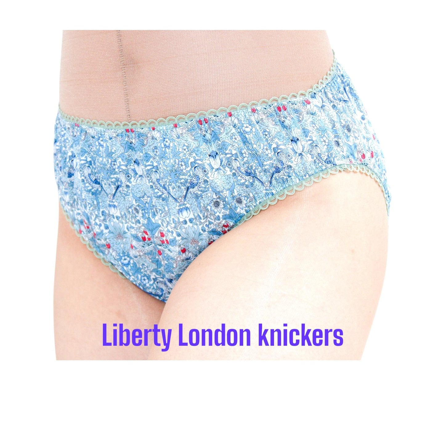 Liberty London Knickers, Woman Cotton Underwear, Liberty Print Panties, Liberty Woman Briefs, Liberty Underpants, Liberty print fabrics