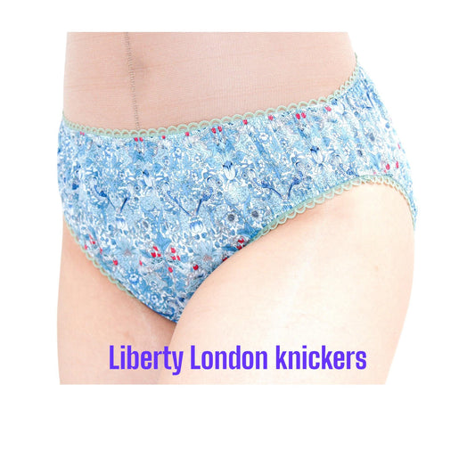 Liberty London Knickers, Woman Cotton Underwear, Liberty Print Panties, Liberty Woman Briefs, Liberty Underpants, Liberty print fabrics