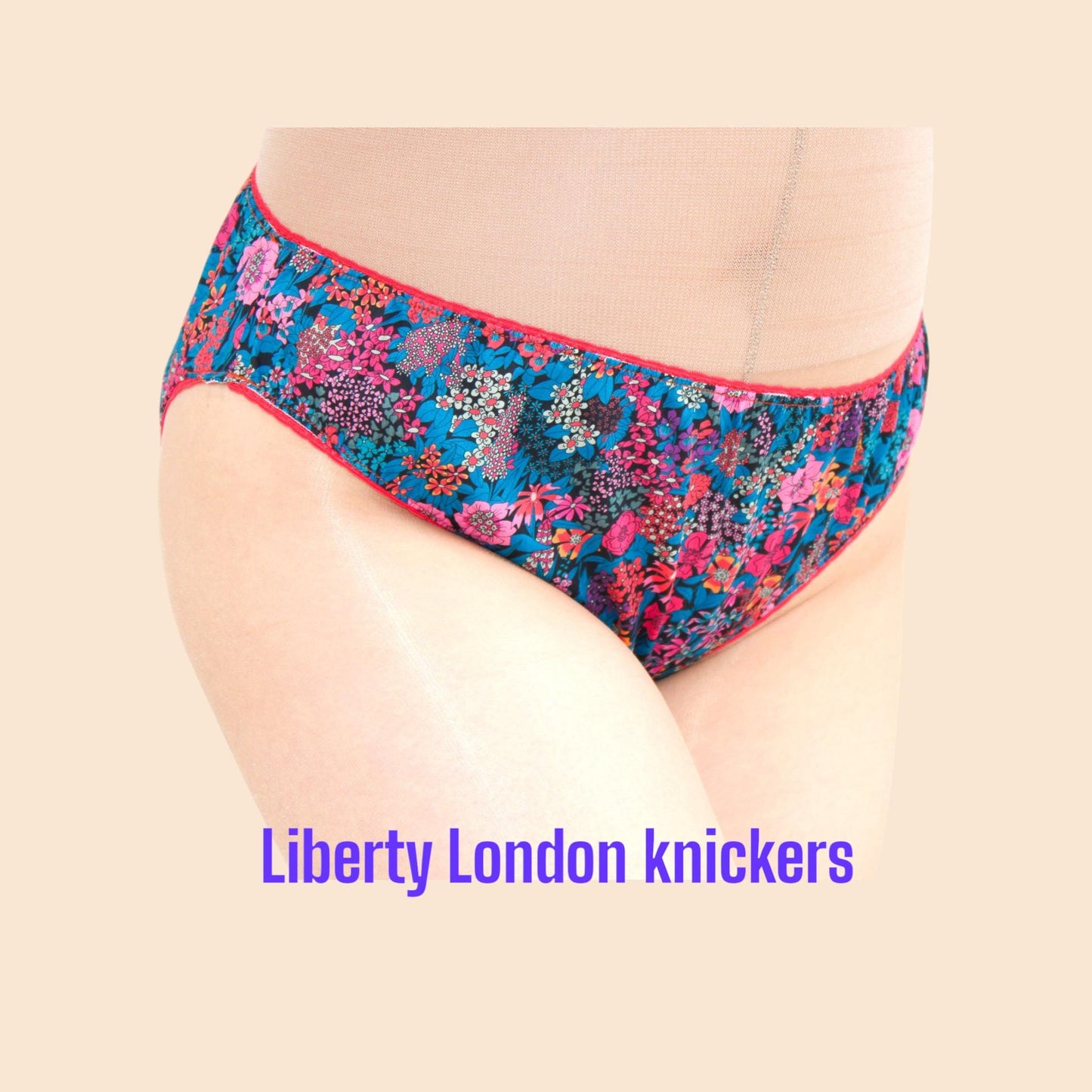 Liberty London Knickers, Woman Cotton Underwear, Liberty Print Panties, Liberty Woman Briefs, Liberty Underpants, Liberty print fabrics