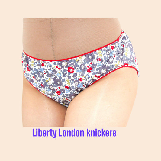 Liberty London Knickers, Woman Cotton Underwear, Liberty Print Panties, Liberty Woman Briefs, Liberty Underpants, Liberty print fabrics