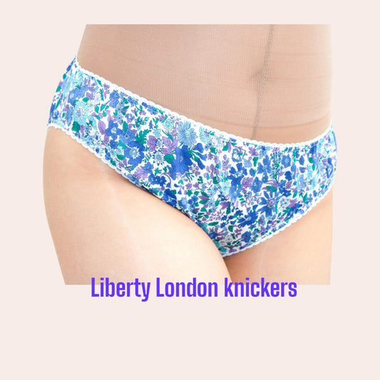 Liberty London Knickers, Woman Cotton Underwear, Liberty Print Panties, Liberty Woman Briefs, Liberty Underpants, Liberty print fabrics