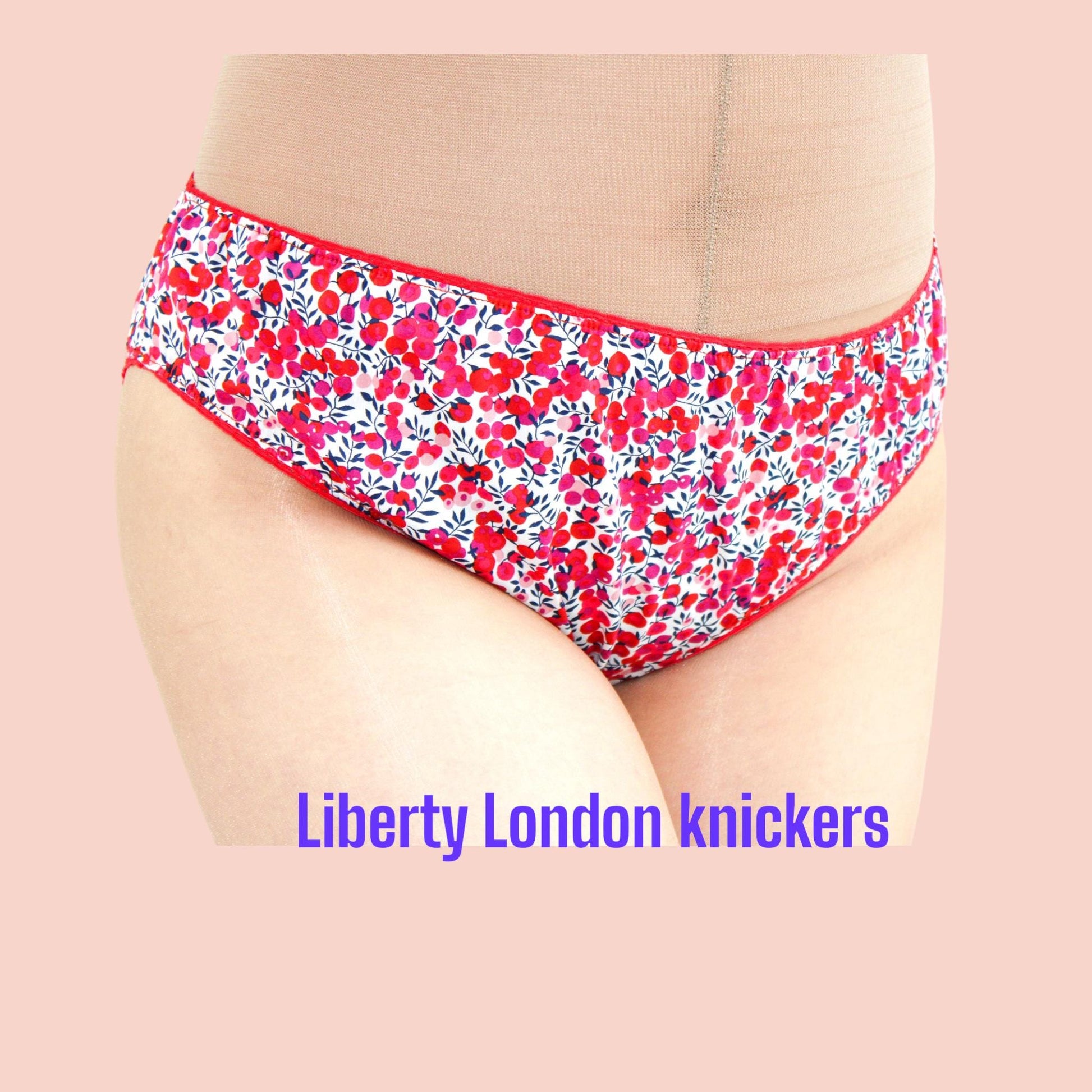 Liberty London Knickers, Woman Cotton Underwear, Liberty Print Panties, Liberty Woman Briefs, Liberty Underpants, Liberty print fabrics
