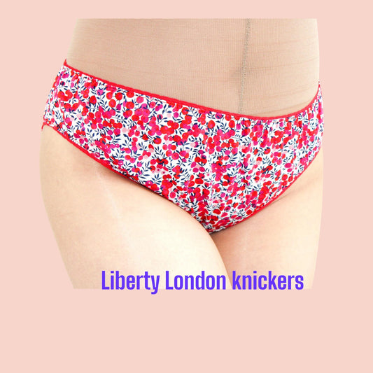 Liberty London Knickers, Woman Cotton Underwear, Liberty Print Panties, Liberty Woman Briefs, Liberty Underpants, Liberty print fabrics