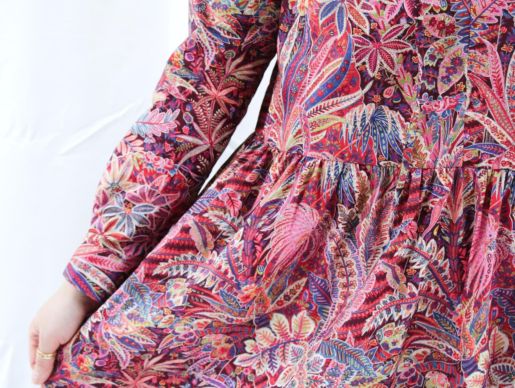 LIBERTY Shirt Dress, Long Sleeve Dress, Button Through Dress, Liberty Clothing, Floral Print Dress, Mid Length Dress, Liberty Of London