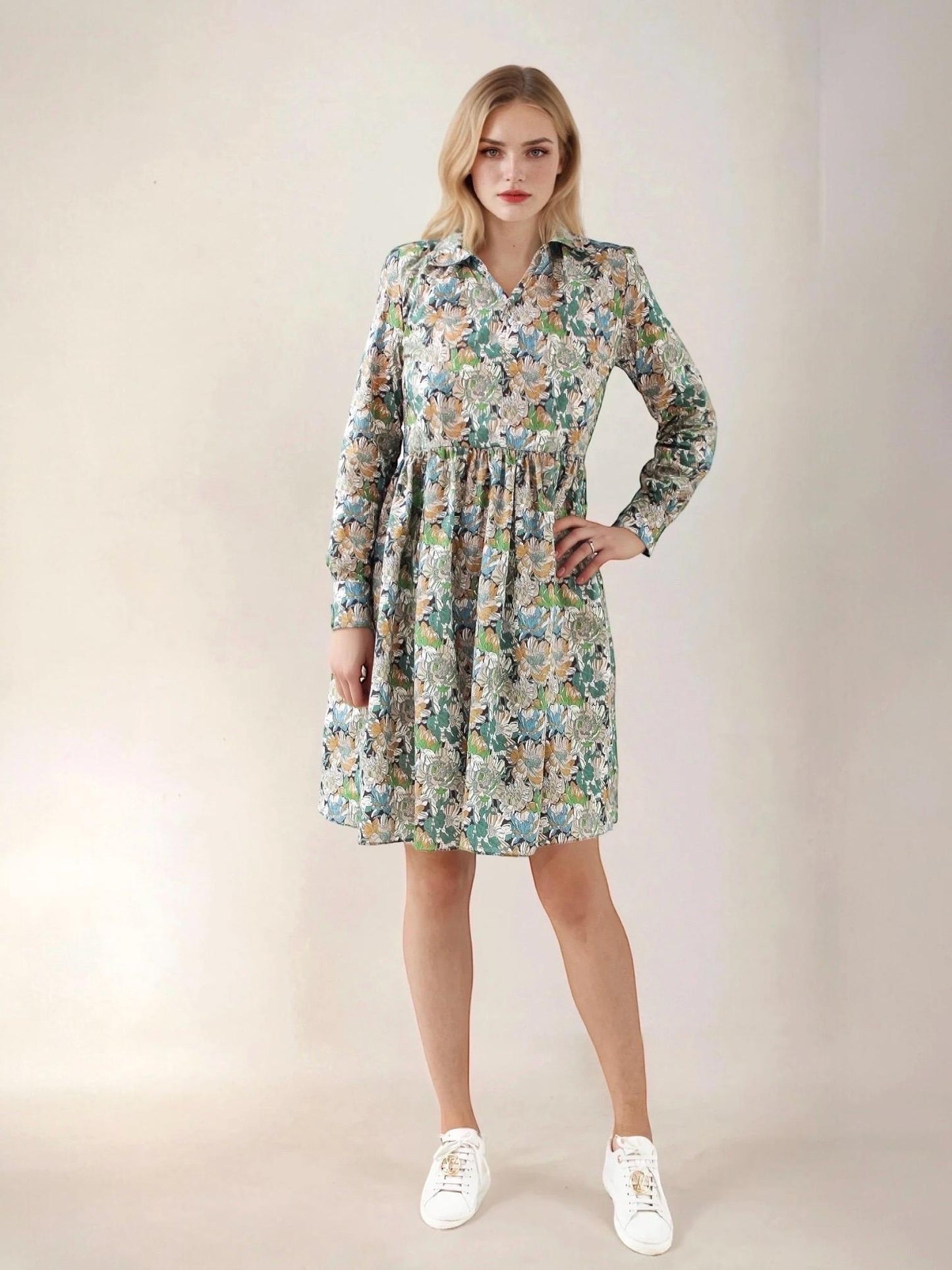 LIBERTY Shirt Dress, Long Sleeve Dress, Button Through Dress, Liberty Clothing, Floral Print Dress, Mid Length Dress, Liberty Of London
