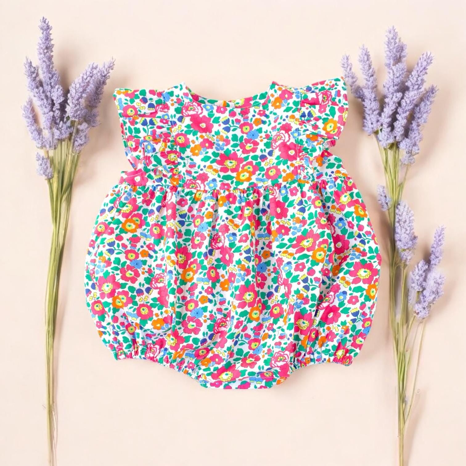 Liberty Baby Bubble, Liberty Baby Clothing, Liberty Print Romper, Liberty Bubble Romper, Floral Print Bubble, Liberty Baby Playsuit, Bloomer