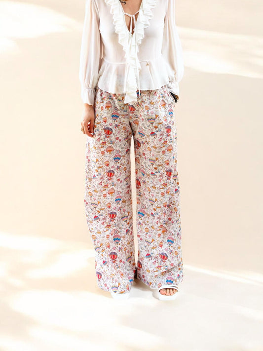 LIBERTY Palazzo Pants, Liberty Pajama Pants, Wide Leg Pants, Liberty London, Liberty Floral Print, Liberty Fabric Trousers, Liberty Clothing