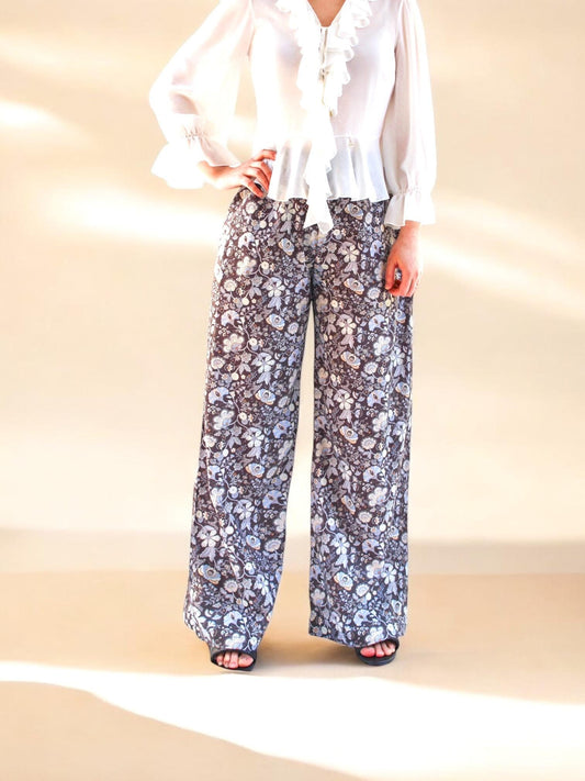 LIBERTY Palazzo Pants, Liberty Pajama Pants, Wide Leg Pants, Liberty London, Liberty Floral Print, Liberty Fabric Trousers, Liberty Clothing