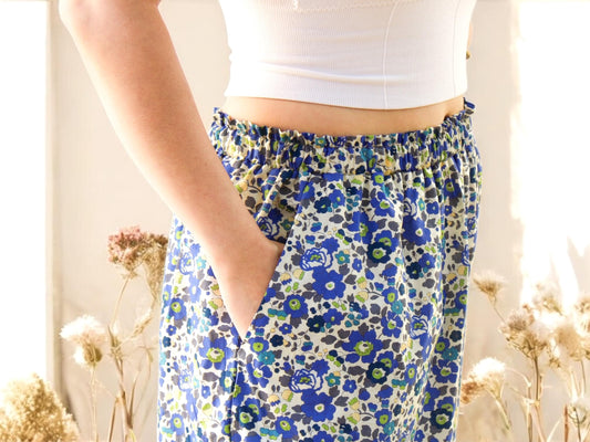 LIBERTY Woman Palazzo Pants - Liberty of London cotton wide leg pants - Liberty Pajama Pants - Liberty Floral Print Fabric - Lounge Pants