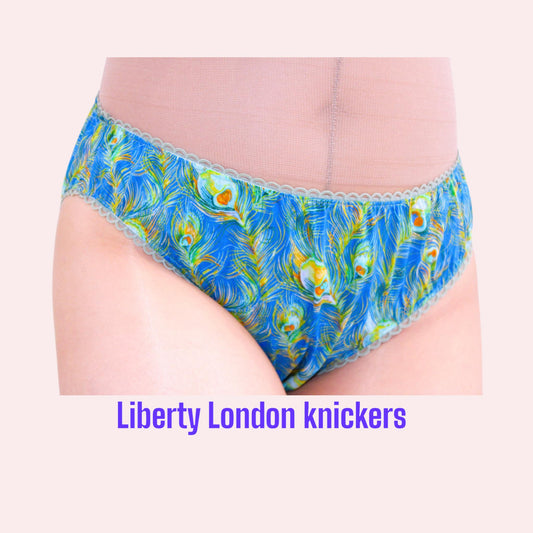 Liberty London Knickers, Woman Cotton Underwear, Liberty Print Panties, Liberty Woman Briefs, Liberty Underpants, Liberty print fabrics