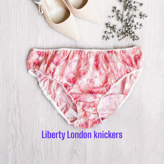 Liberty London Knickers, Woman Cotton Underwear, Liberty Print Panties, Liberty Woman Briefs, Liberty Underpants, Liberty print fabrics