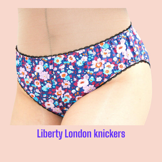 Liberty London Knickers, Woman Cotton Underwear, Liberty Print Panties, Liberty Woman Briefs, Liberty Underpants, Liberty print fabrics
