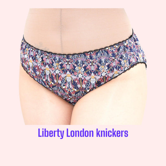 Liberty London Knickers, Woman Cotton Underwear, Liberty Print Panties, Liberty Woman Briefs, Liberty Underpants, Liberty print fabrics