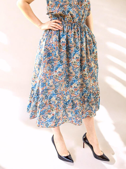 Liberty London Skirt, Liberty Midi Skirt, Tiered Midi Skirt, Liberty Print Fabric, Liberty Floral Print, Liberty Clothing, Liberty of London