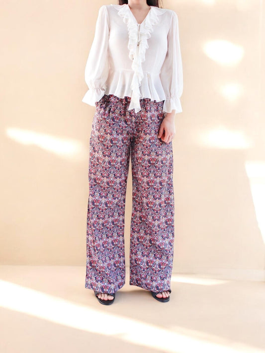 LIBERTY Palazzo Pants, Liberty Pajama Pants, Wide Leg Pants, Liberty London, Liberty Floral Print, Liberty Fabric Trousers, Liberty Clothing
