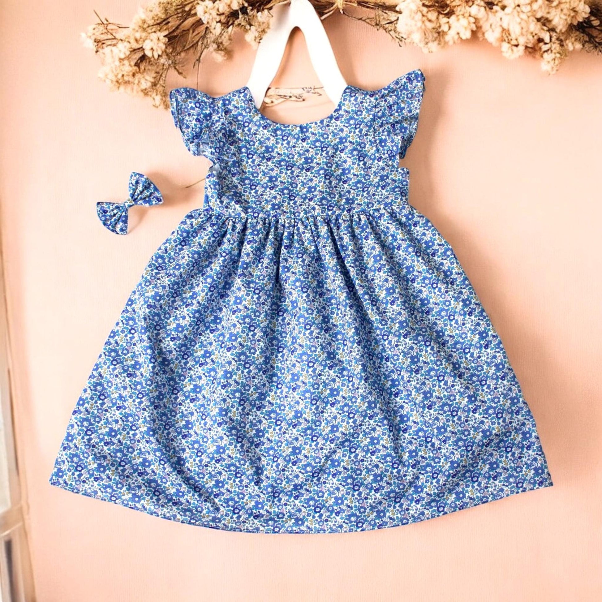 LIBERTY Girl Dress, Liberty Baby Dress, Liberty Clothing, Floral Print Dress, Liberty Fabric Dress, Ditsy Flower Dress, First Birthday Dress