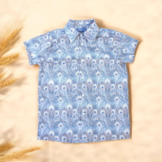 Liberty boy shirt, Liberty of London, Button Up Shirt, Floral Print shirt, Short Sleeve Shirt, Collared Boy Shirt, Back To School, Boy Shirt