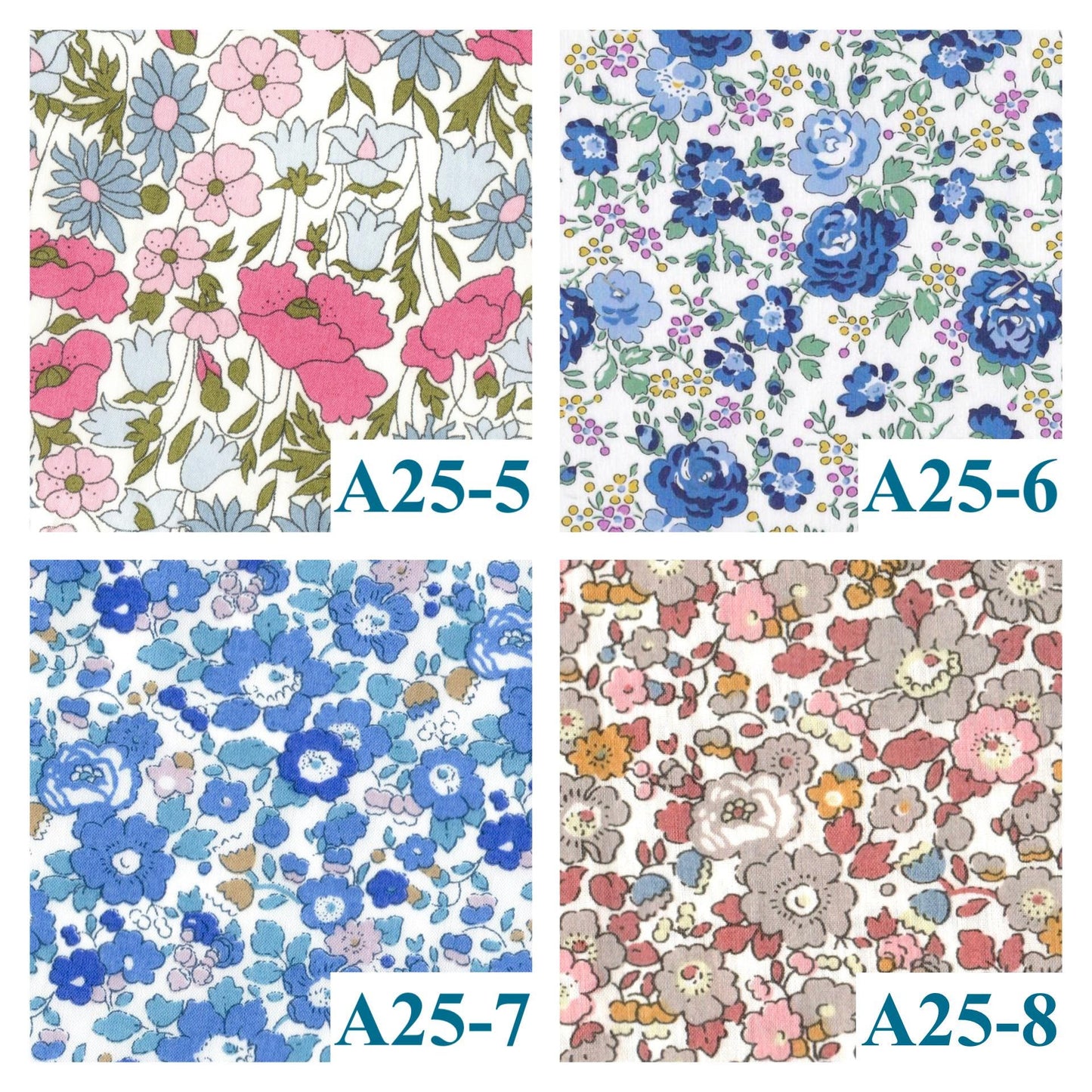 TWINS Girls Liberty London Dress: Long Sleeves, Botanical Floral Print