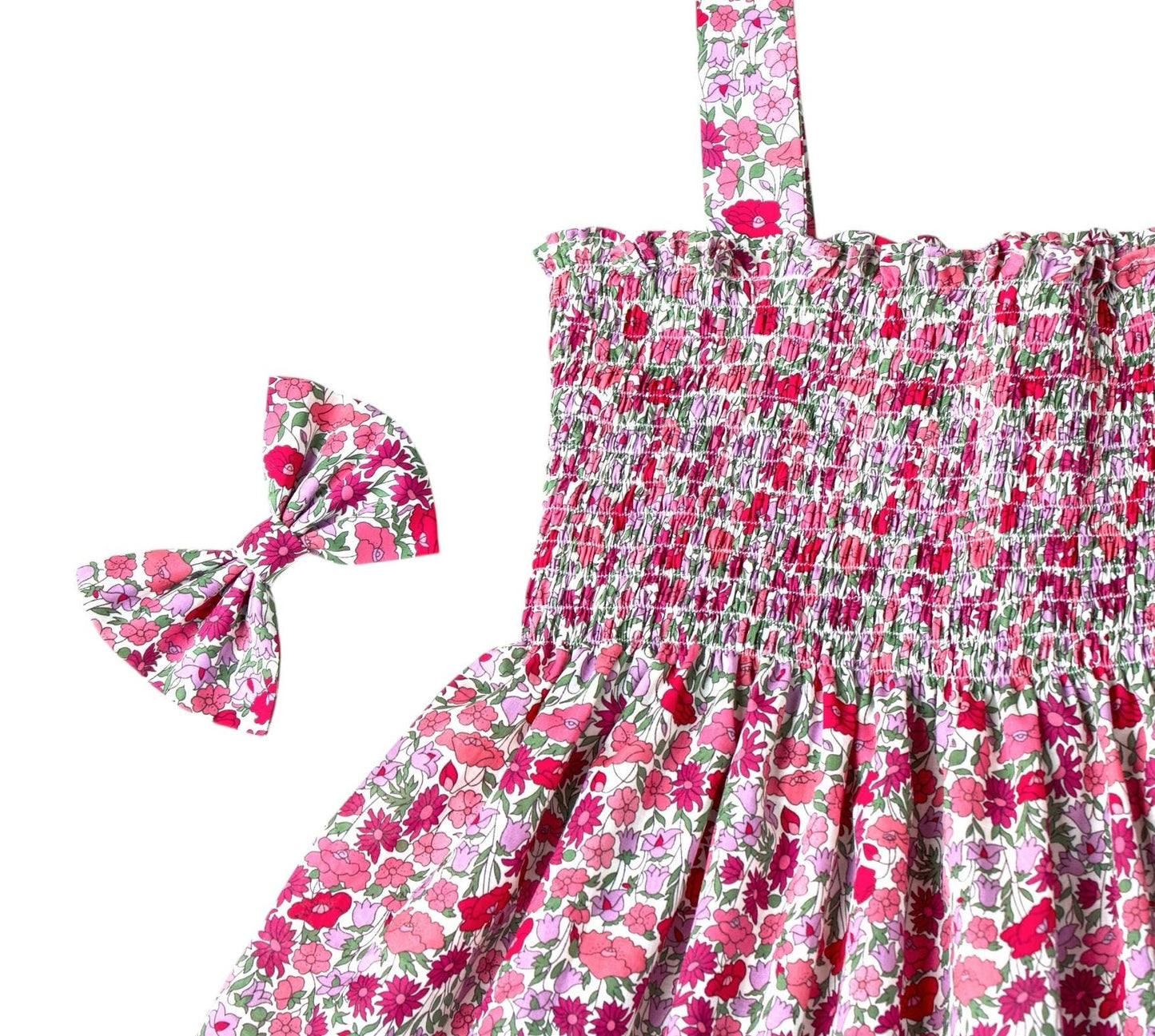 Liberty Smock Dress, Liberty London Dress, Liberty Girl Dress, Liberty Baby Clothing, Floral Print Dress, Liberty Print Fabric Girl Dress