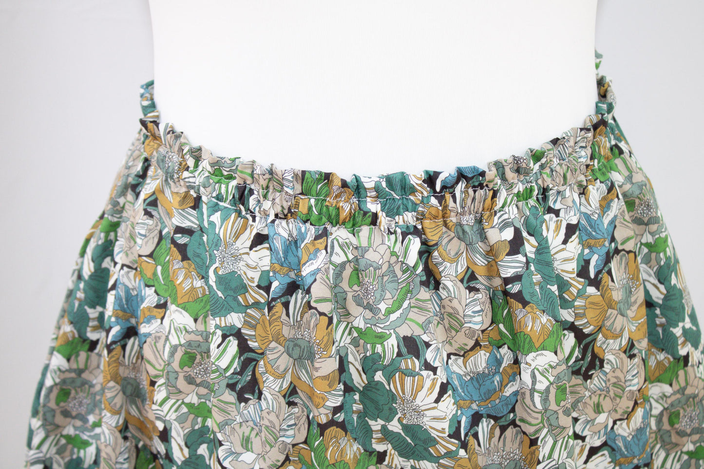 Liberty London Skirt, A Line Skirt, Floral Print Skirt, Floral Cotton Skirt, Liberty Print Fabric, Liberty Tana Lawn, Botanical Print Skirt