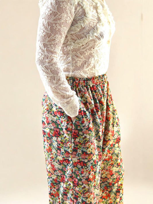 LIBERTY Palazzo Pants, Liberty Pajama Pants, Wide Leg Pants, Liberty London, Liberty Floral Print, Liberty Fabric Trousers, Liberty Clothing