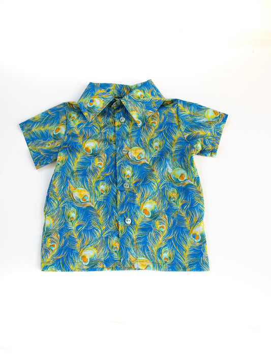 Liberty boy shirt, Liberty of London, Button Up Shirt, Floral Print shirt, Short Sleeve Shirt, Collared Boy Shirt, Back To School, Boy Shirt