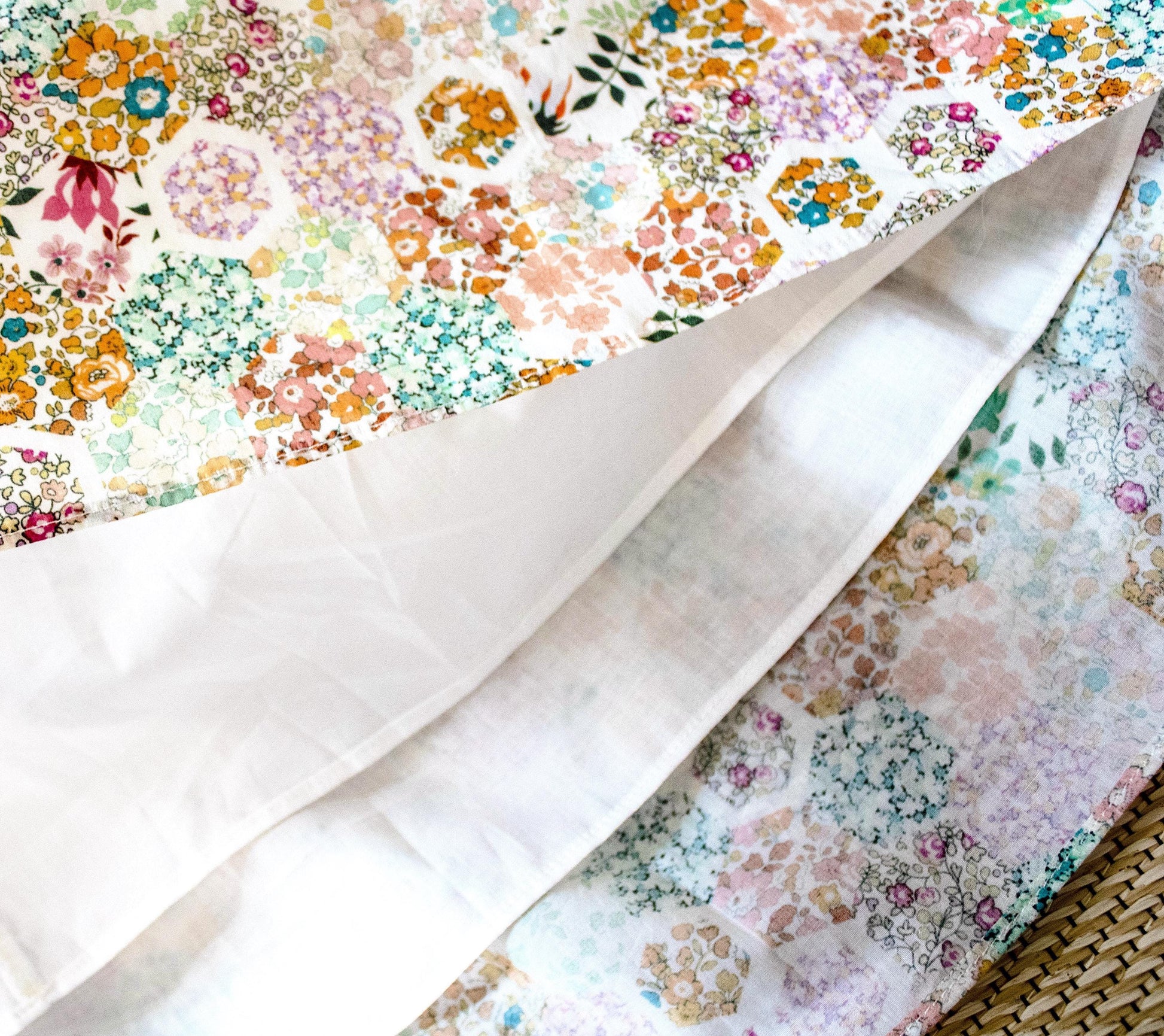 Liberty London Patchwork Sleeveless Sun Dress, Handmade Ditsy Botanical Floral Print Tana Lawn Dress