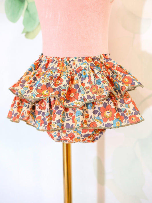 SAMPLE SALE - Liberty of London Baby Ruffle Bloomers Nappy Cover