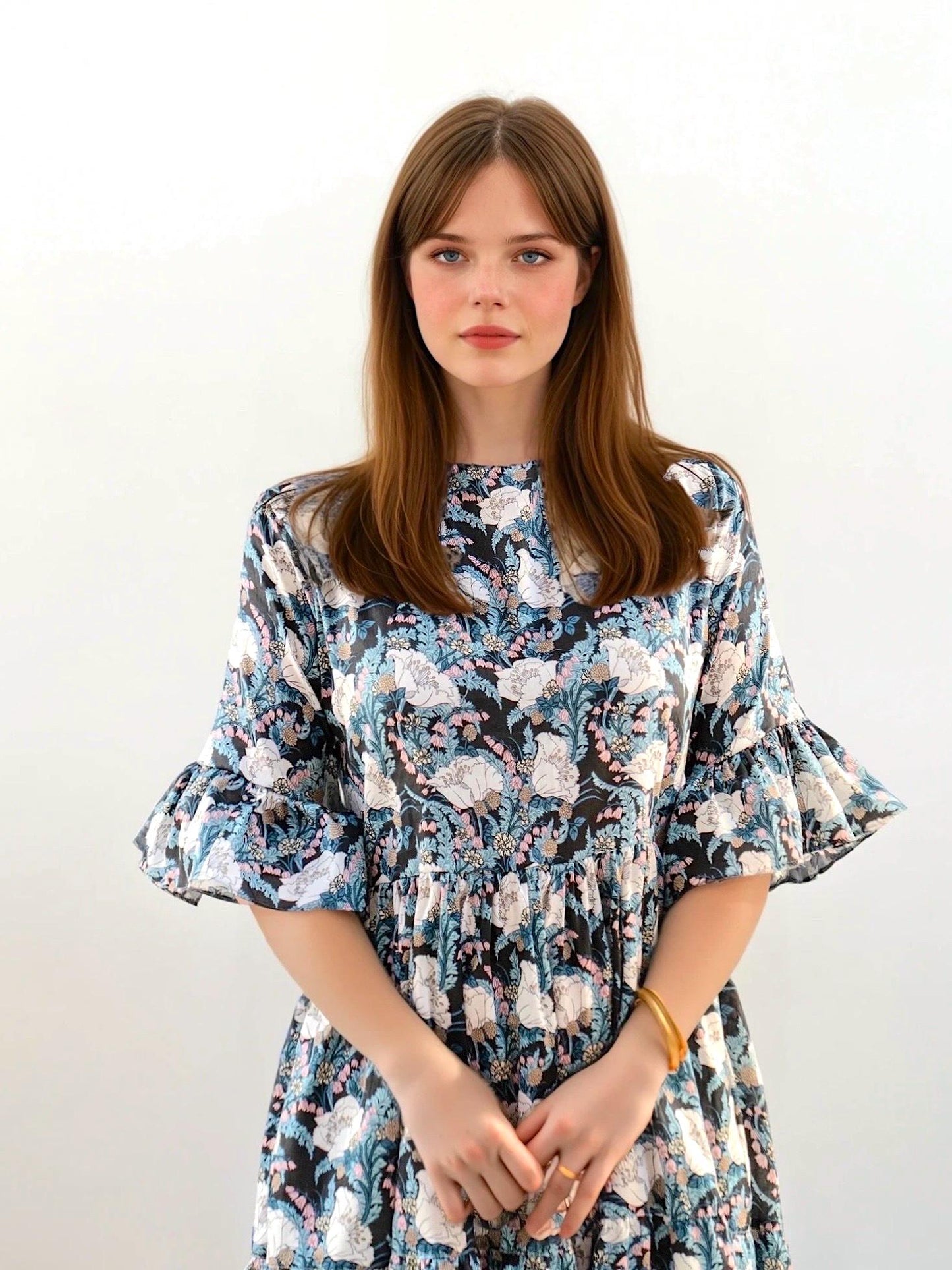 Woman Midi Dress Made With Liberty London Fabric