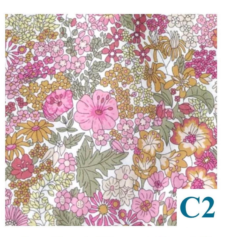 SAMPLE SALE - Liberty of London Ruffle Collar Blouse - 3/4 Sleeve - Oversize Liberty Blouse - Ditsy Floral Print Blouse - Loose Fit Blouse