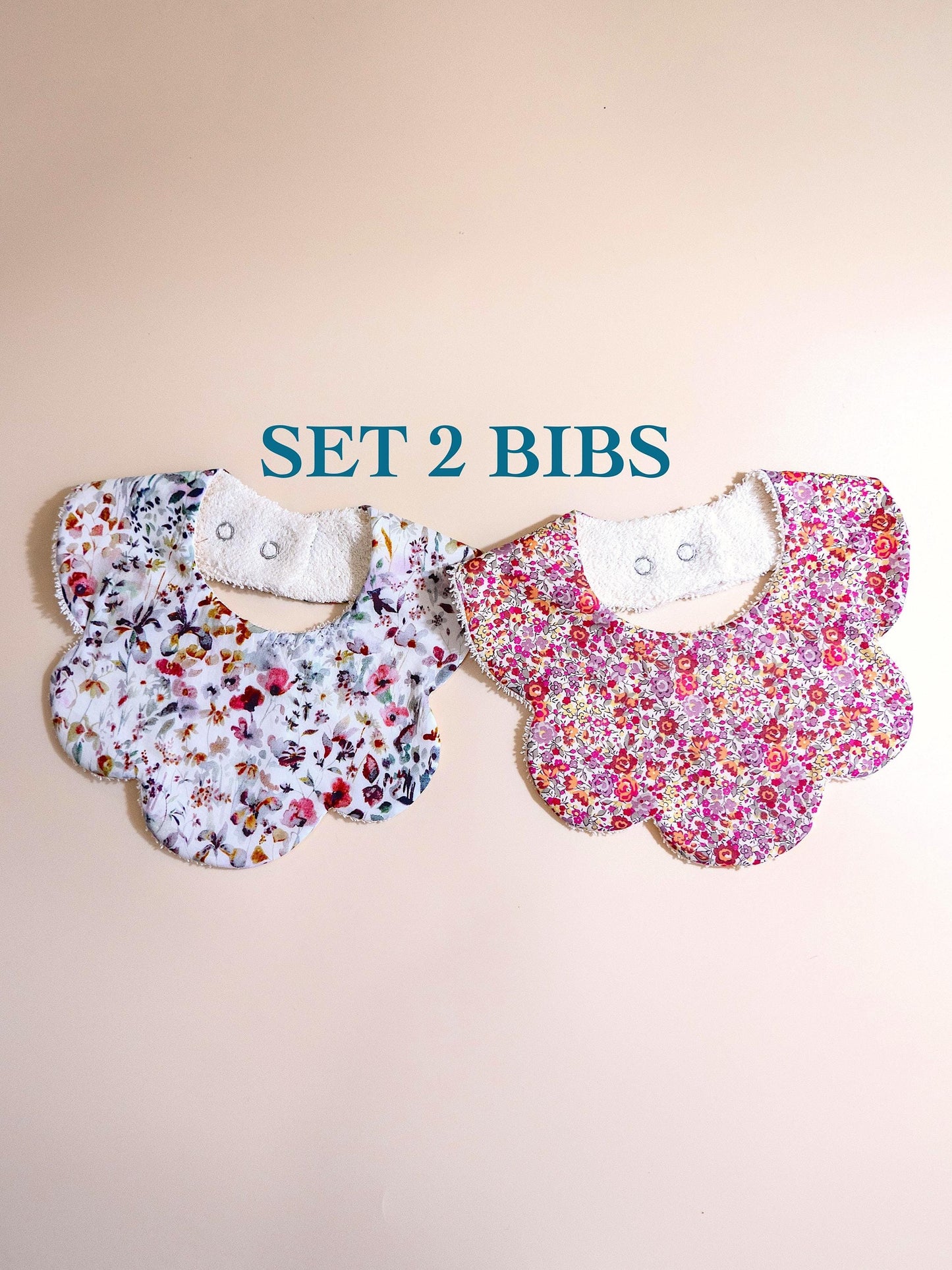 Liberty of London Baby Bib - Floral Print Baby Cotton Bib - New Born bib - Double Gauze bib - Liberty Baby Burp Cloth - Baby Shower Gift